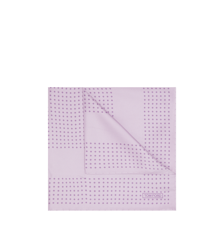 TOM FORD FRAMED POLKA DOT POCKET SQUARE