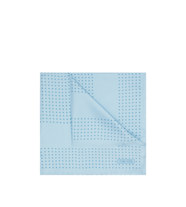 TOM FORD FRAMED POLKA DOT POCKET SQUARE