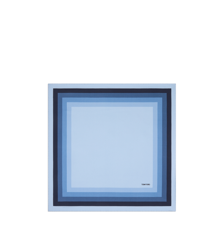 TOM FORD GEOMETRIC SILK POCKET SQUARE