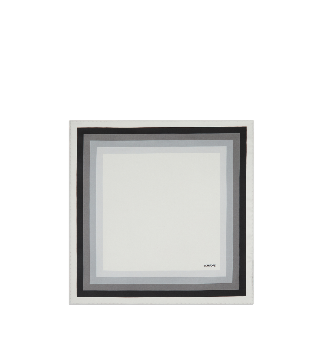 TOM FORD GEOMETRIC SILK POCKET SQUARE