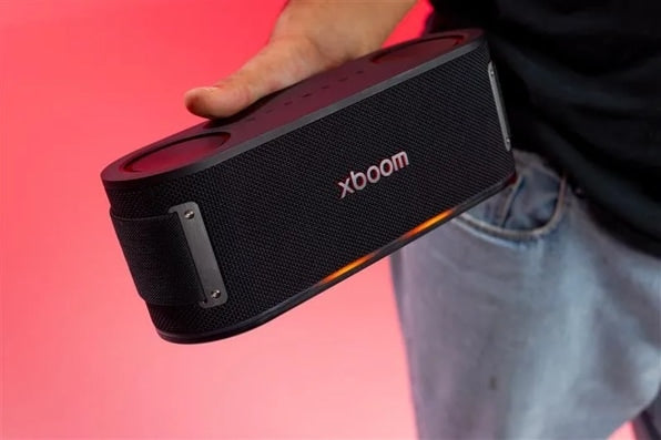 LG BOUNCEC.AUSAWBK LG xboom Bounce Core | Bluetooth Speaker | xboom Signature Sound by will.i.am with Dual Passive Radiators