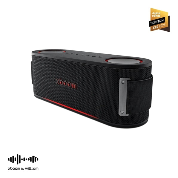 LG BOUNCEC.AUSAWBK LG xboom Bounce Core | Bluetooth Speaker | xboom Signature Sound by will.i.am with Dual Passive Radiators