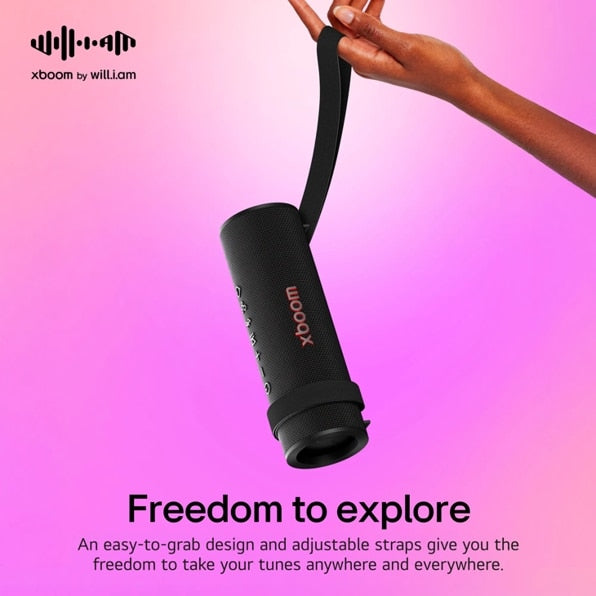 LG GRABC.AUSAWBK LG xboom Grab Core | Bluetooth Speaker | xboom Signature Sound by will.i.am for Ultimate Portability