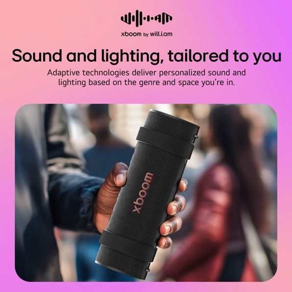 LG GRABC.AUSAWBK LG xboom Grab Core | Bluetooth Speaker | xboom Signature Sound by will.i.am for Ultimate Portability