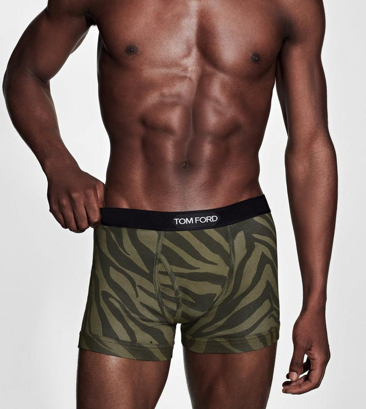 TOM FORD ZEBRA COTTON BOXER BRIEFS