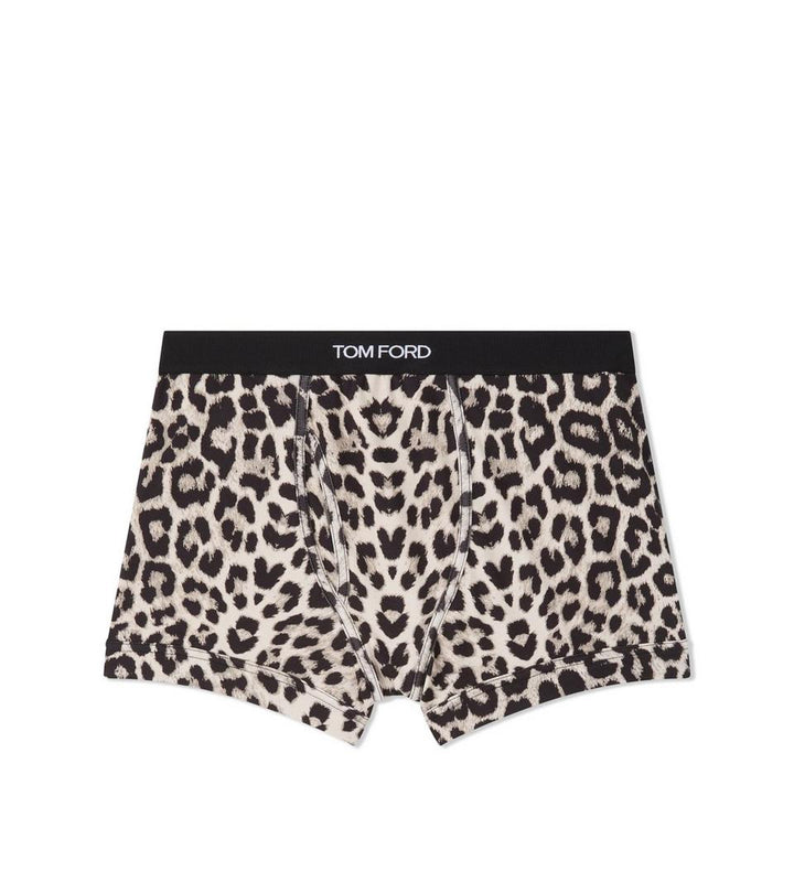 TOM FORD SNOW LEOPARD COTTON BOXER BRIEFS