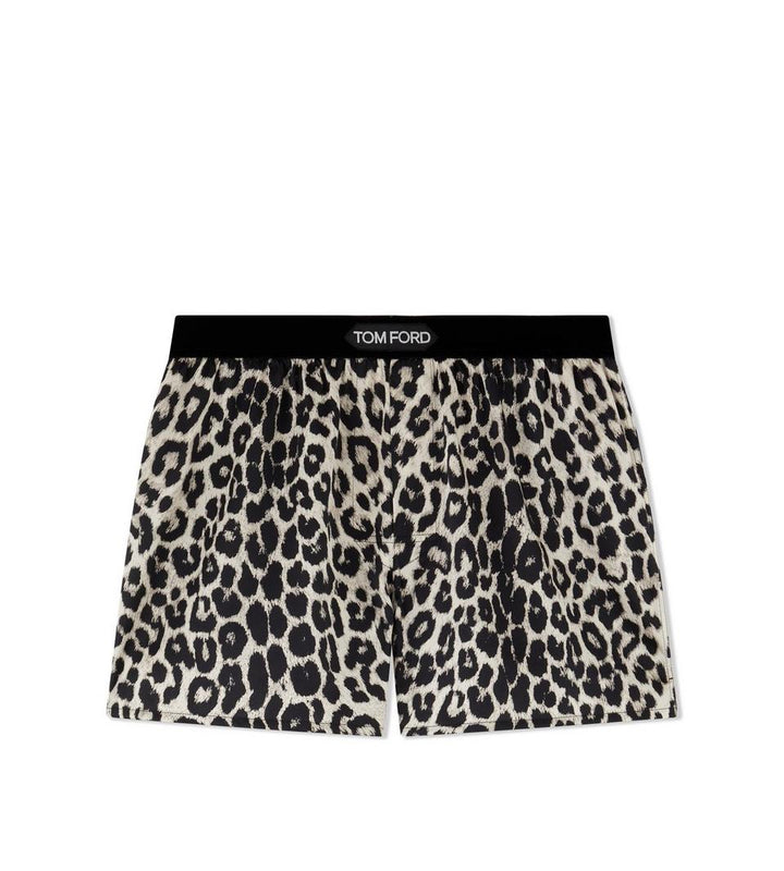 TOM FORD SNOW LEOPARD SILK BOXERS