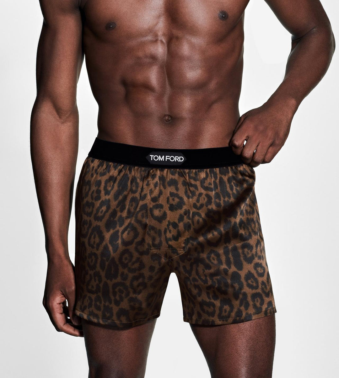 TOM FORD CHEETAH SILK BOXERS