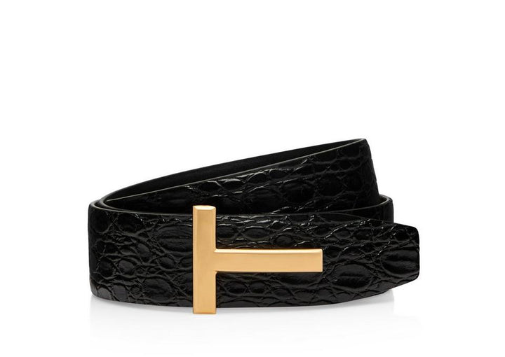TOM FORD CROCODILE T ICON BELT