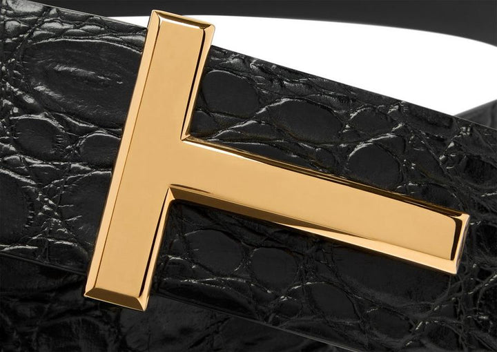 TOM FORD CROCODILE T ICON BELT