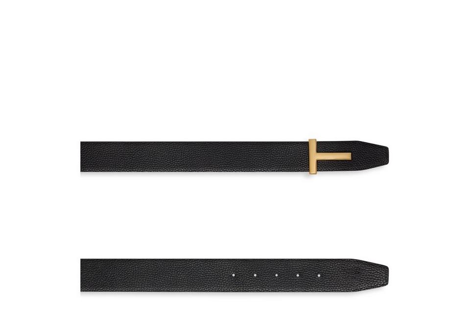 TOM FORD GRAIN LEATHER T ICON BELT