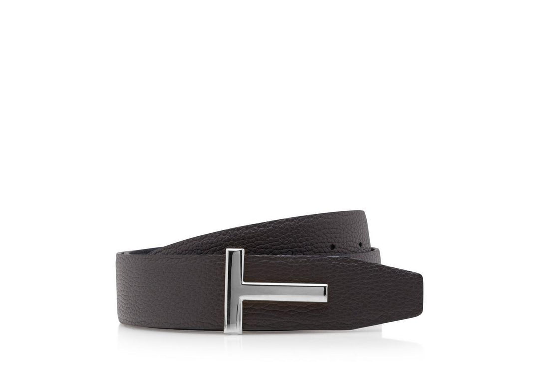TOM FORD GRAIN LEATHER T ICON BELT