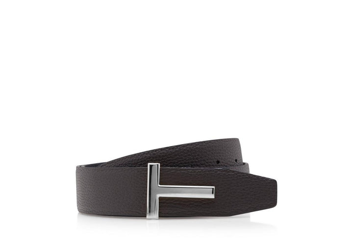 TOM FORD GRAIN LEATHER T ICON BELT