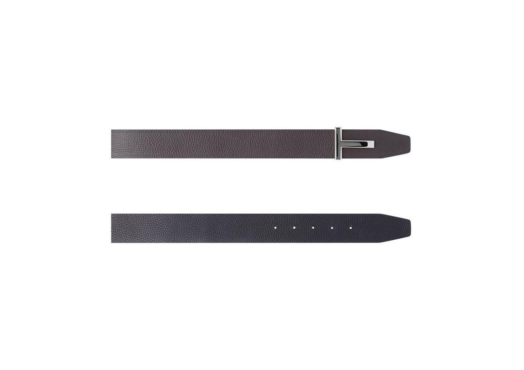 TOM FORD GRAIN LEATHER T ICON BELT