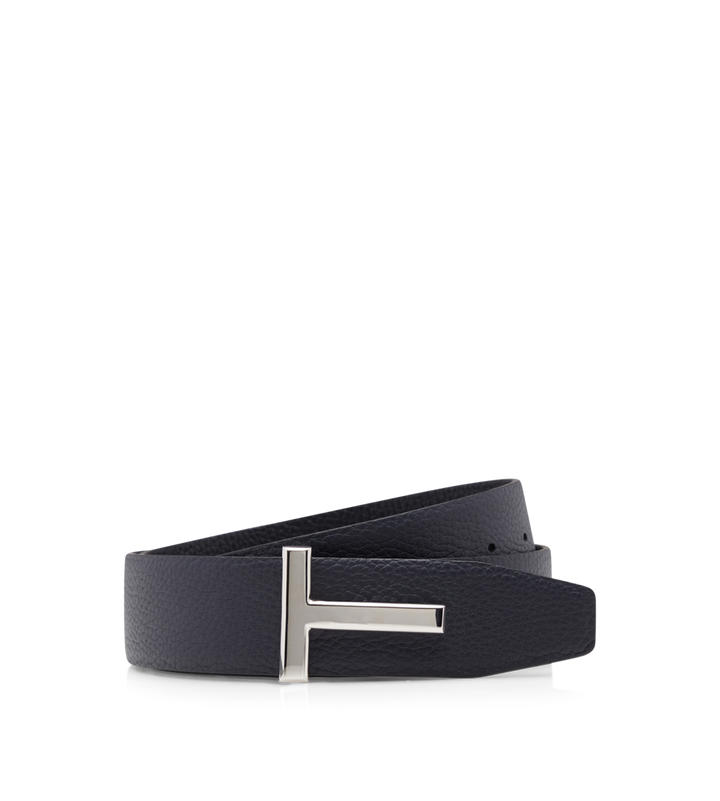 TOM FORD GRAIN LEATHER T ICON BELT