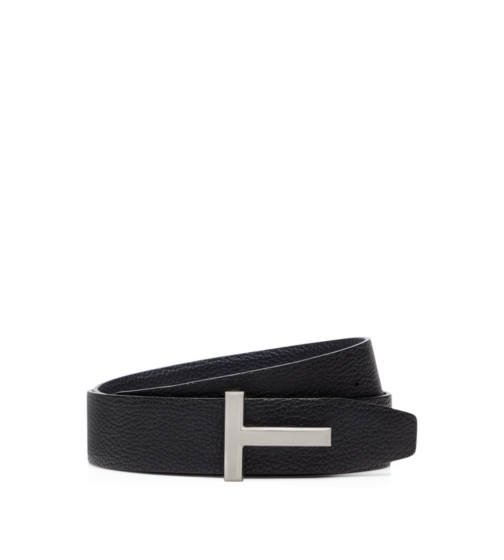 TOM FORD GRAIN LEATHER T ICON BELT