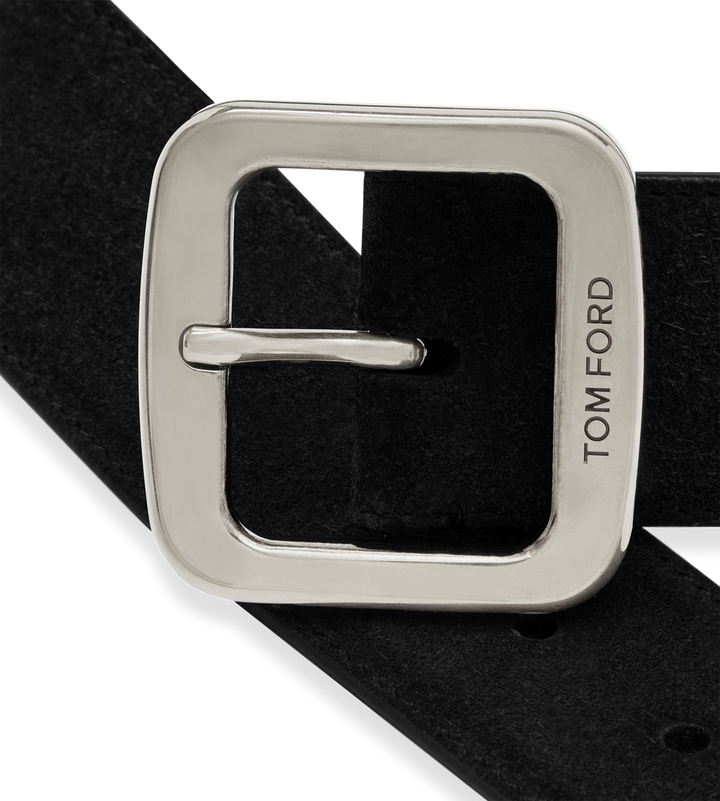 TOM FORD SUEDE SQUARE BELT