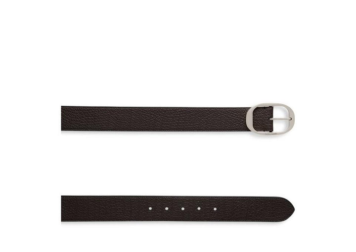 TOM FORD GRAIN LEATHER OVAL BELT