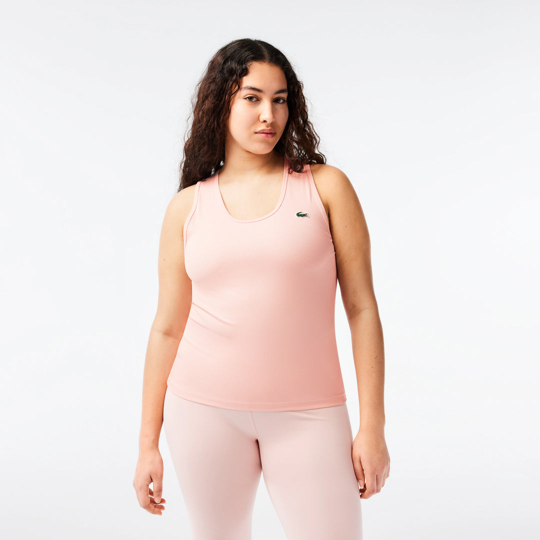 Lacoste Women's Ultra Dry Rib Knit Tank