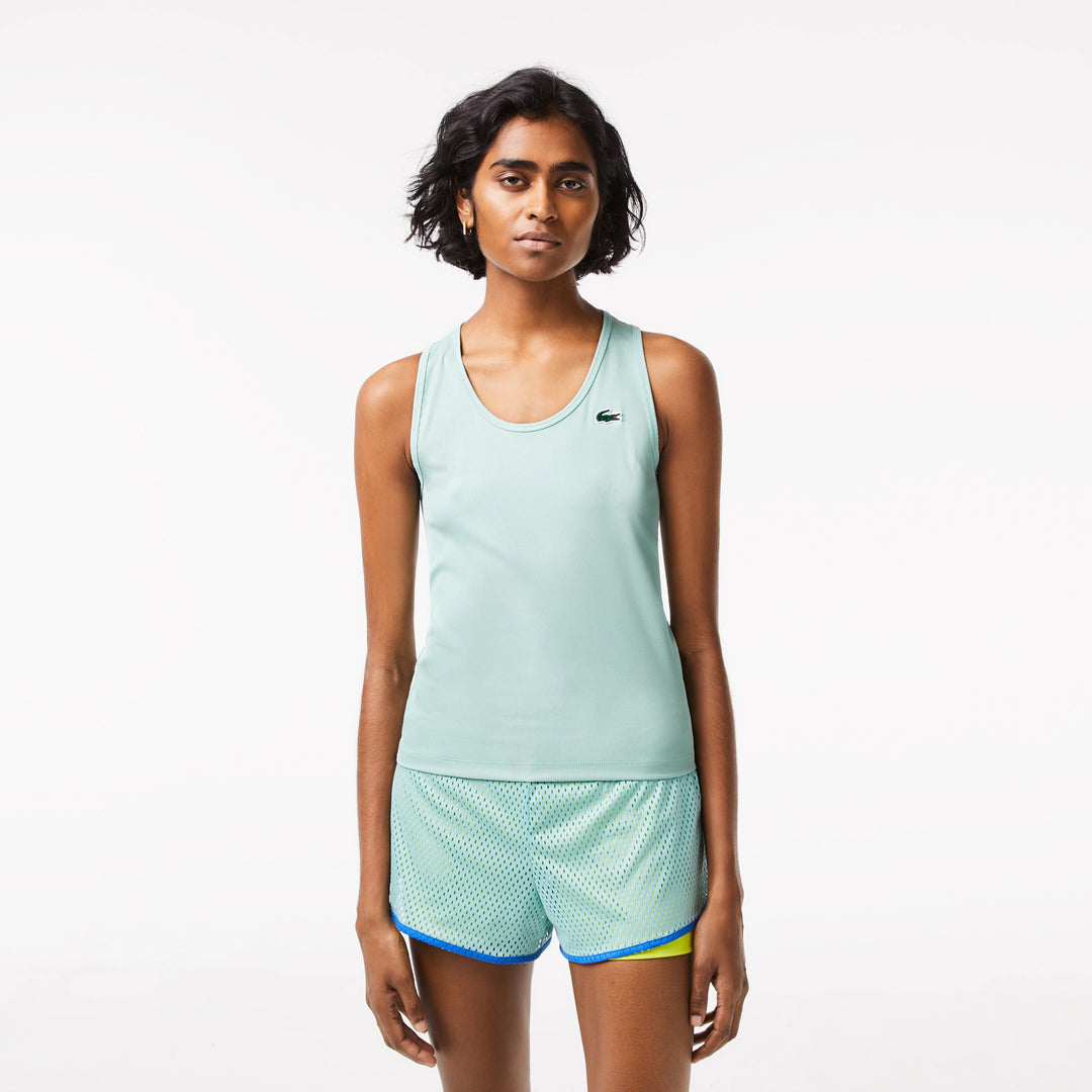 Lacoste Women's Ultra Dry Rib Knit Tank