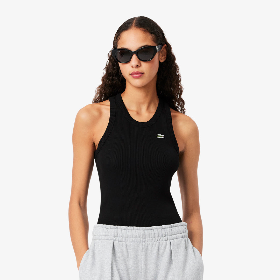 Lacoste Women's Slim Fit Cotton Tank Top