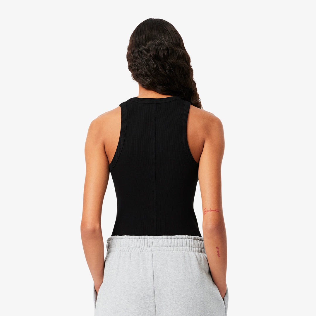 Lacoste Women's Slim Fit Cotton Tank Top