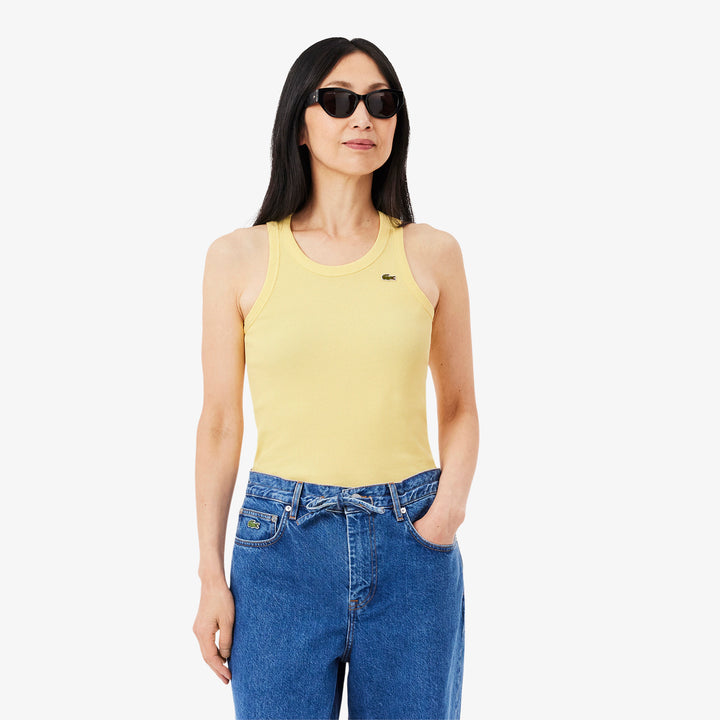 Lacoste Women's Slim Fit Cotton Tank Top