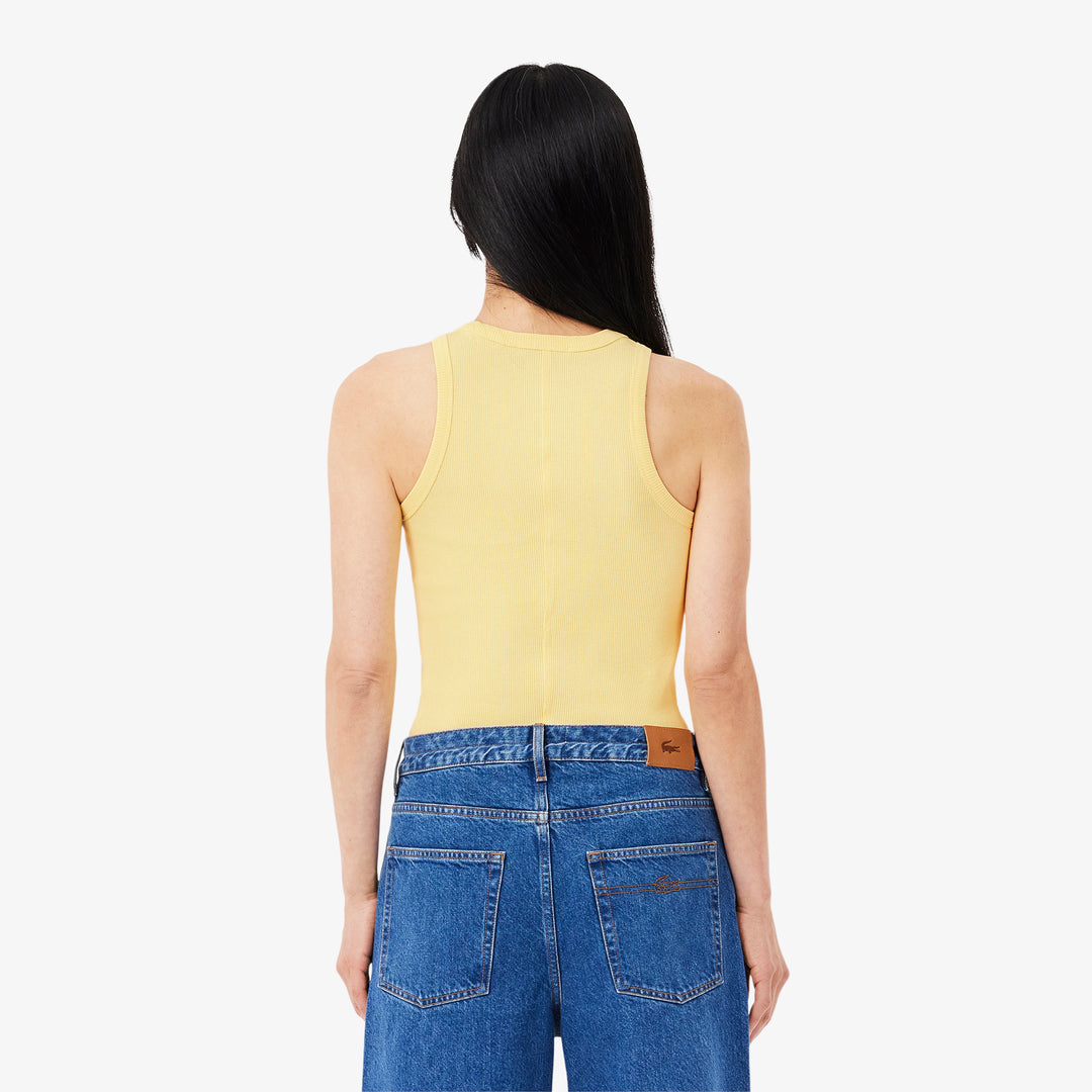 Lacoste Women's Slim Fit Cotton Tank Top