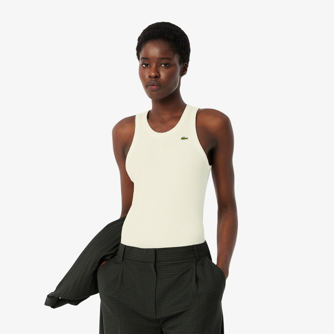 Lacoste Women's Slim Fit Cotton Tank Top