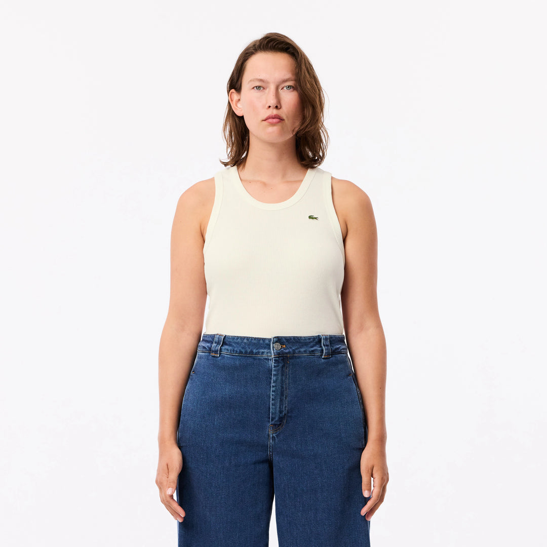 Lacoste Women's Slim Fit Cotton Tank Top