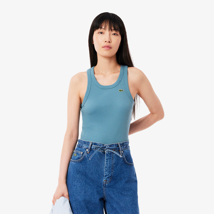 Lacoste Women's Slim Fit Cotton Tank Top