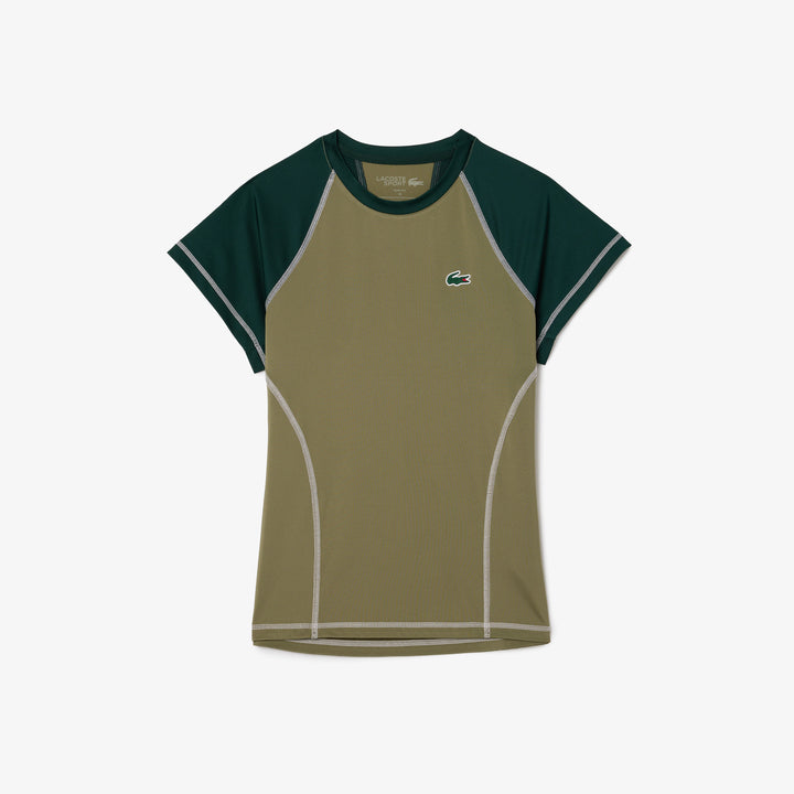 Lacoste Women's Slim Fit Ultra Dry Stretch Sport T-Shirt