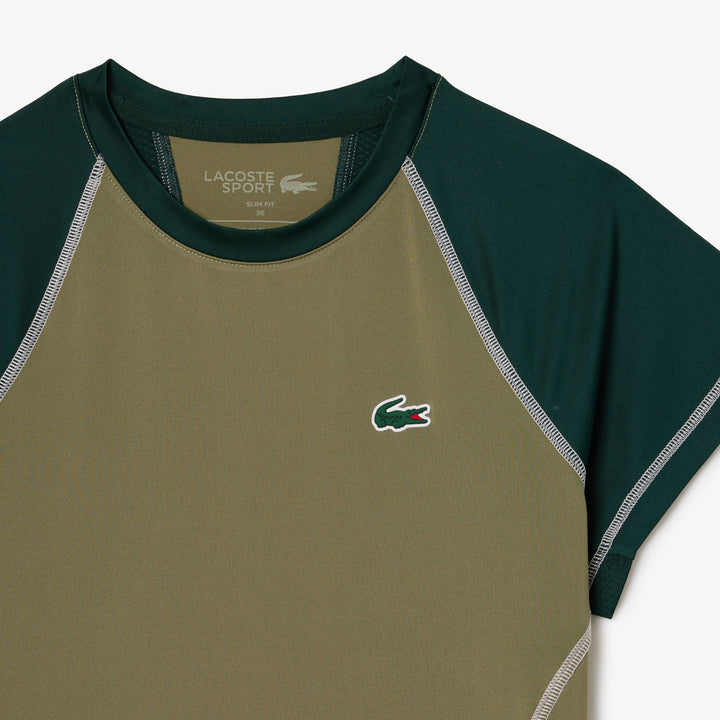 Lacoste Women's Slim Fit Ultra Dry Stretch Sport T-Shirt
