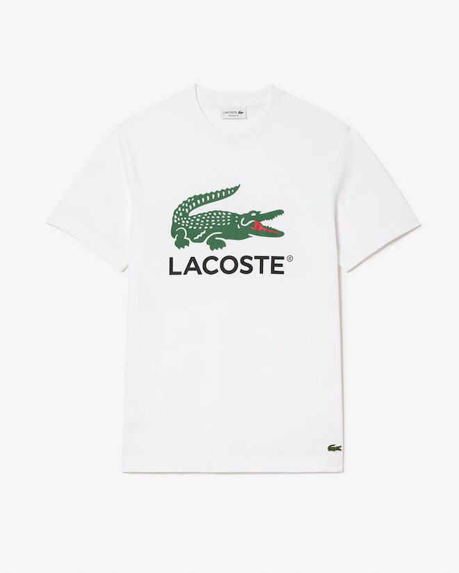 Lacoste Men's Signature Print Cotton T-Shirt