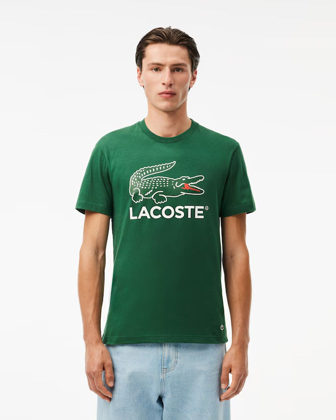 Lacoste Men's Signature Print Cotton T-Shirt
