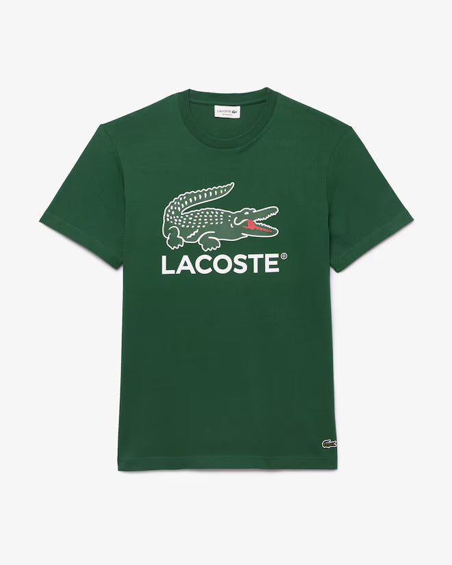 Lacoste Men's Signature Print Cotton T-Shirt