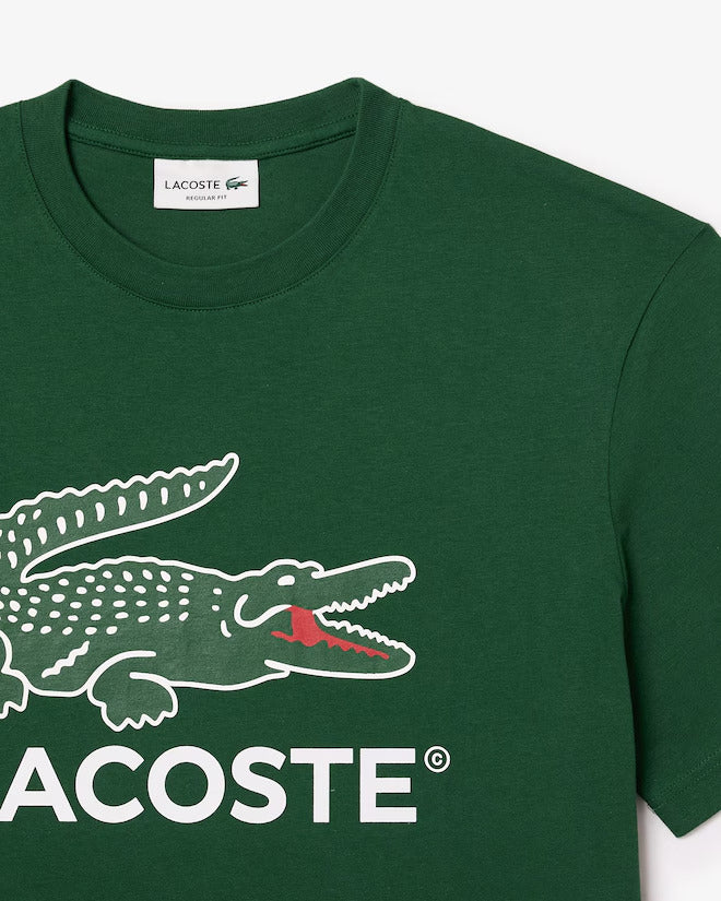Lacoste Men's Signature Print Cotton T-Shirt