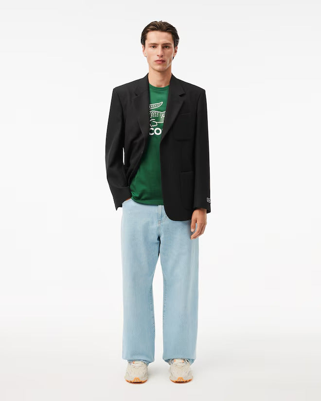 Lacoste Men's Signature Print Cotton T-Shirt