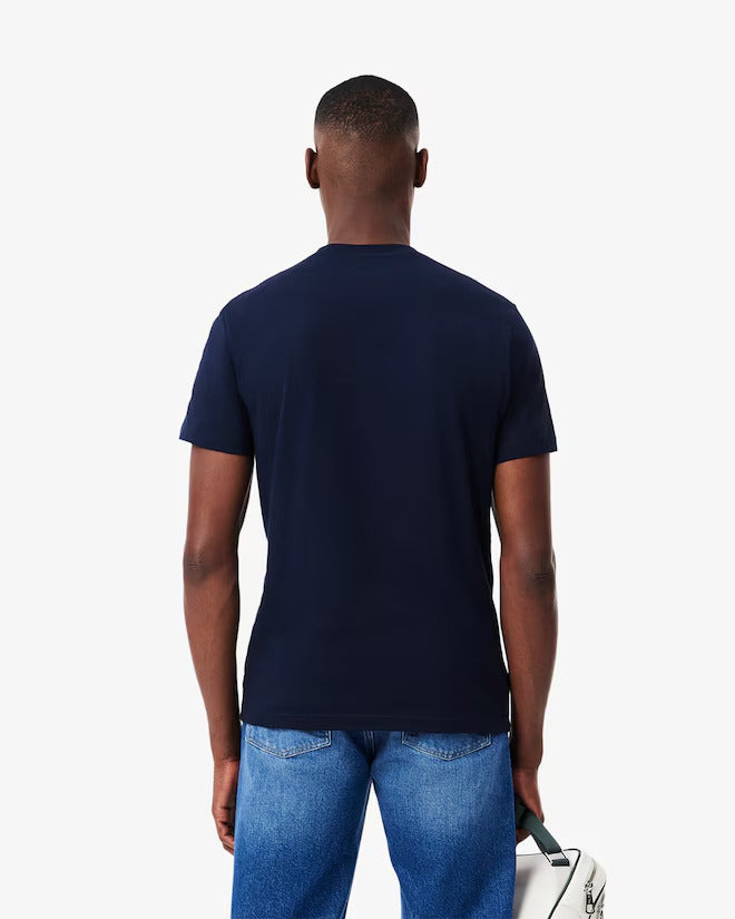 Lacoste Men's Signature Print Cotton T-Shirt