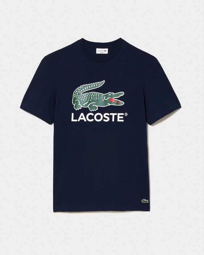 Lacoste Men's Signature Print Cotton T-Shirt