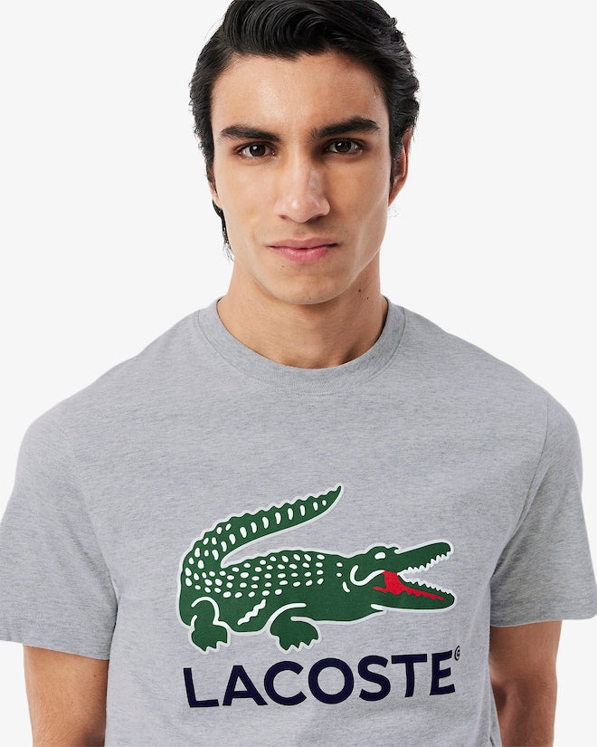 Lacoste Men's Signature Print Cotton T-Shirt