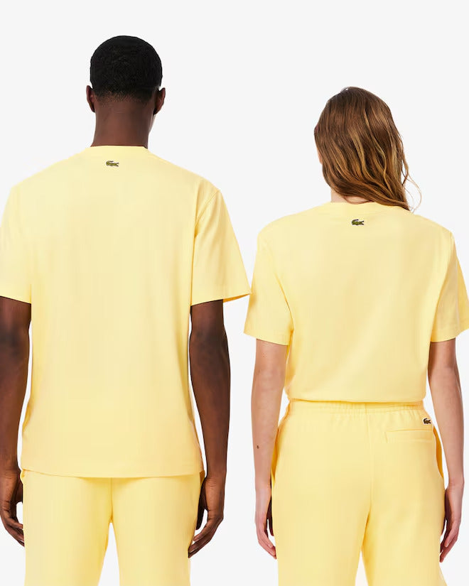 Lacoste Unisex Signature Print Cotton T-Shirt