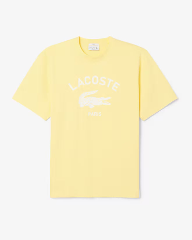 Lacoste Unisex Signature Print Cotton T-Shirt