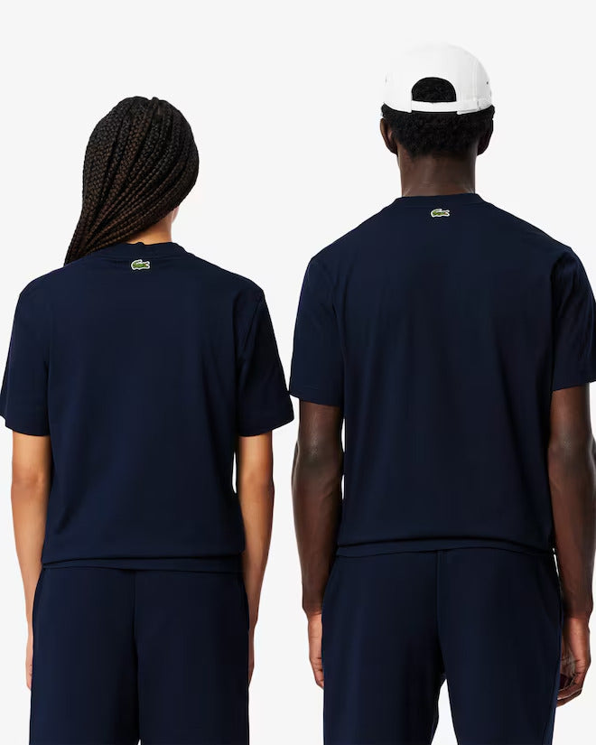 Lacoste Unisex Signature Print Cotton T-Shirt