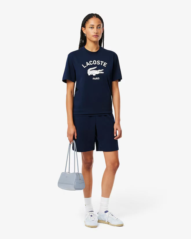 Lacoste Unisex Signature Print Cotton T-Shirt