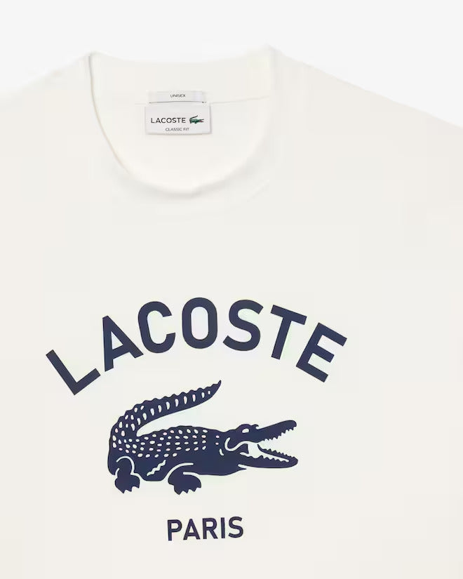 Lacoste Unisex Signature Print Cotton T-Shirt