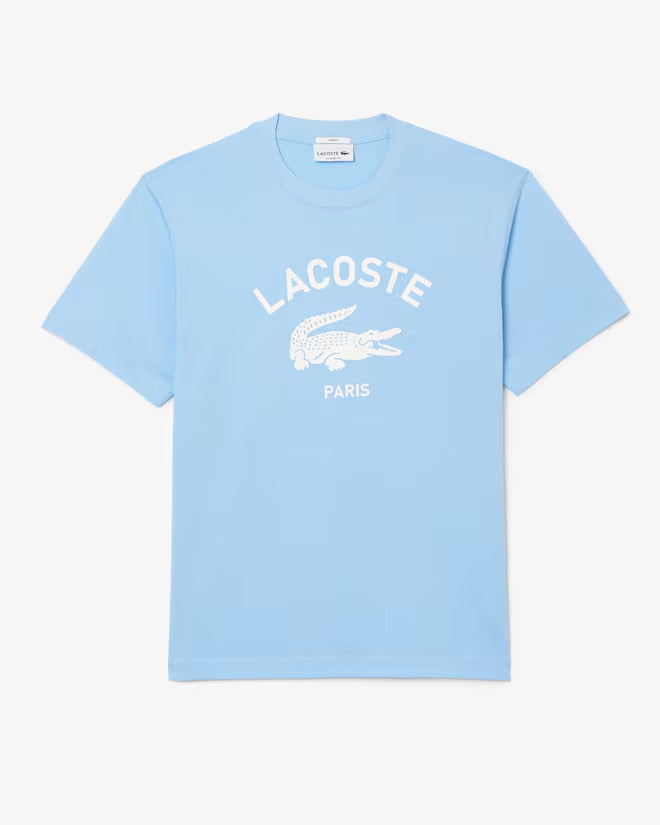 Lacoste Unisex Signature Print Cotton T-Shirt