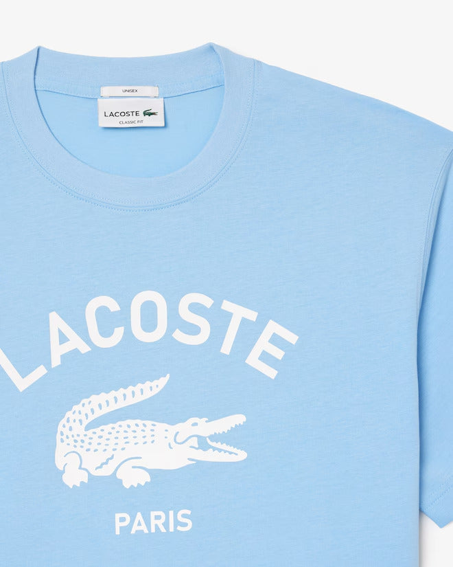 Lacoste Unisex Signature Print Cotton T-Shirt