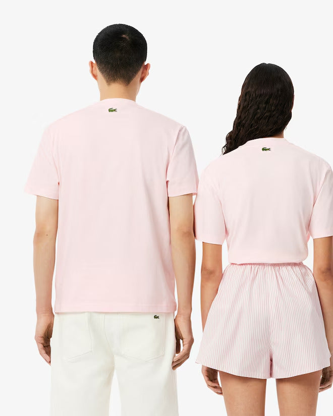 Lacoste Unisex Signature Print Cotton T-Shirt