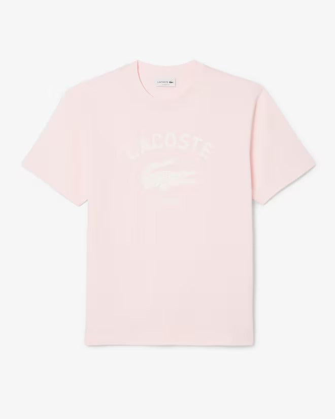 Lacoste Unisex Signature Print Cotton T-Shirt